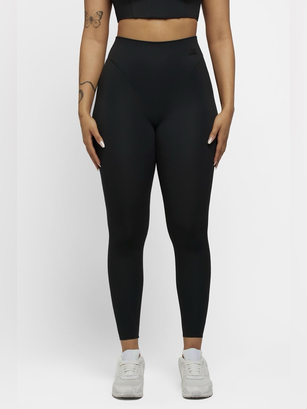 Nama High Rise Black Contour Leggings Body Butter